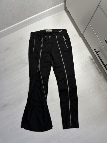 John Galliano Full Zip Avant Garde Denim Rare Pants Women’s Size 27 / 41 Italy - Picture 2 of 13