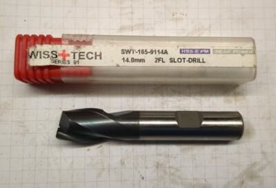 Swiss+Tech 14,0 mm Schlitzbohrer Weldon 2-flötig HSS-E PM SWT-165-9114A