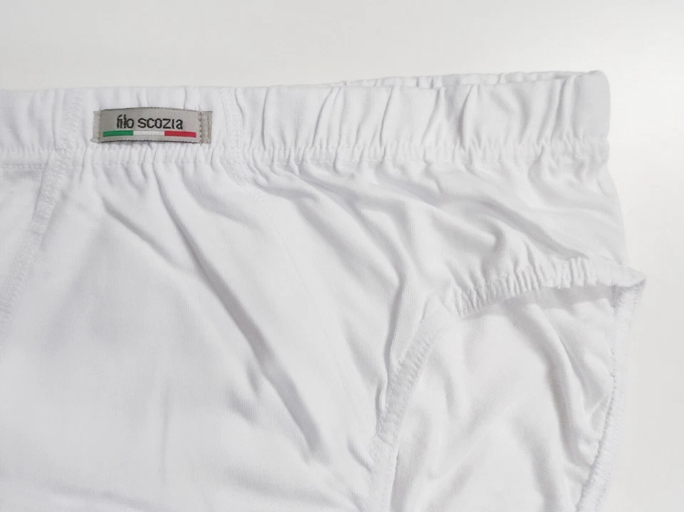 12 PEZZI Slip Uomo 100%Cotone Filo Scozia Elastico interno Taglia 4/5/6/7/8/9/10 - Immagine 4 di 4