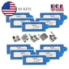 Dental Orthodontic Brackets Metal Mini Braces MBT 022 345 Hooks 50 sets MIM Twin