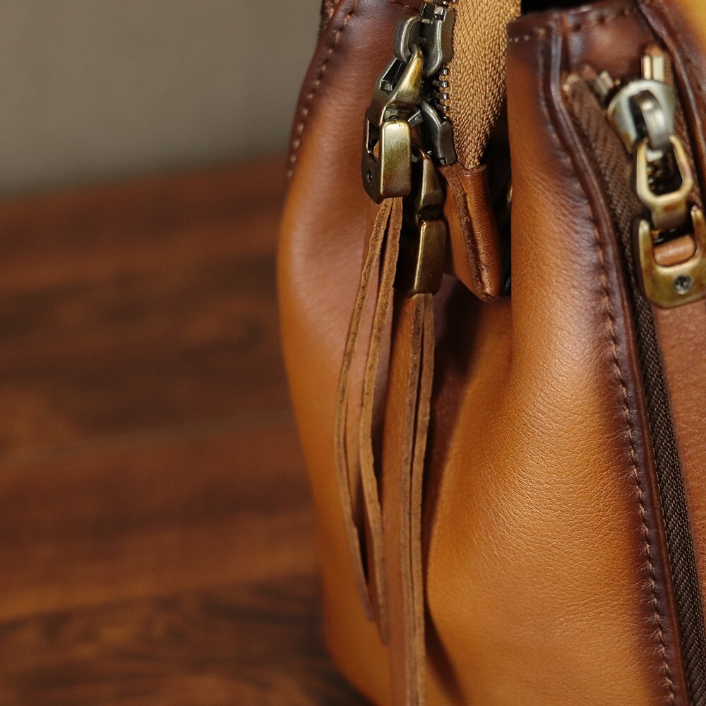 Hand painted Genuine Leather Purse Shoulder Bag for Women Fashion Crossbody Bag