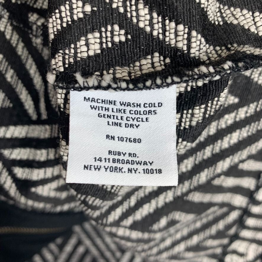 Ruby Rd. Woman Woven Geometric Pattern Jacket Bla… - image 7