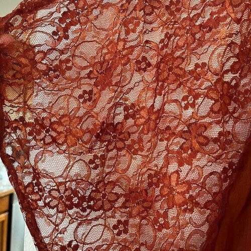 Angie Butterfly Sleeve Sheer Lace Button Front Scoop Neck Y2K BOHO Size XS - Picture 5 of 7