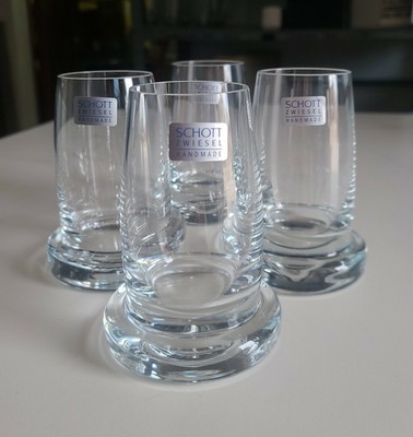 Rare Set of 4 Schott Zwiesel Club Cognac Glasses Handmade Mouth blown German
