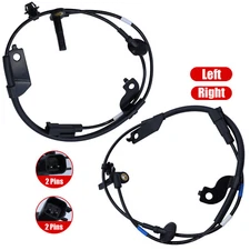 2x New Front L&R ABS Wheel Speed Sensor 4670A575 4670A576 For Mitsubishi Lancer