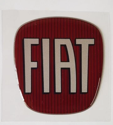 QUATTROERRE STEMMA LOGO FIAT PER POSTERIORE O ANTERIORE DAL 2007 IN POI ADESIVO RESINATO 3D