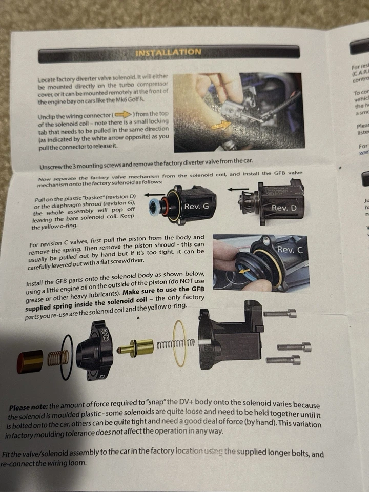 Válvula de eliminación de silenciador turbo y desviador turbo UROTUNING 1.8-2.0 Audi 2019 A4 A5 Foto 4 de 4