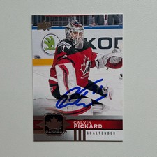 2017-18 Upper Deck Team Canada #32 CALVIN PICKARD Autographed Rookie Card