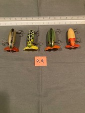 Four Jitterbug Lures with Plastic Lip WWII