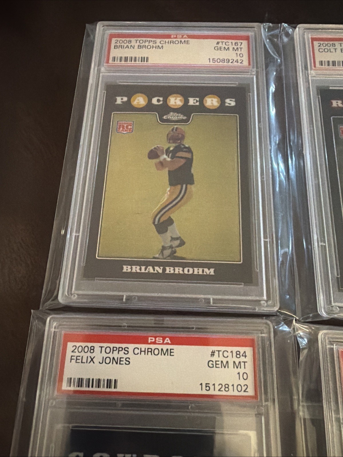 2008 TOPPS CHROME COMPLETE FOOTBALL SET 1-275 All Mint+, 8 CARDS PSA 10, 3 Brady view 3