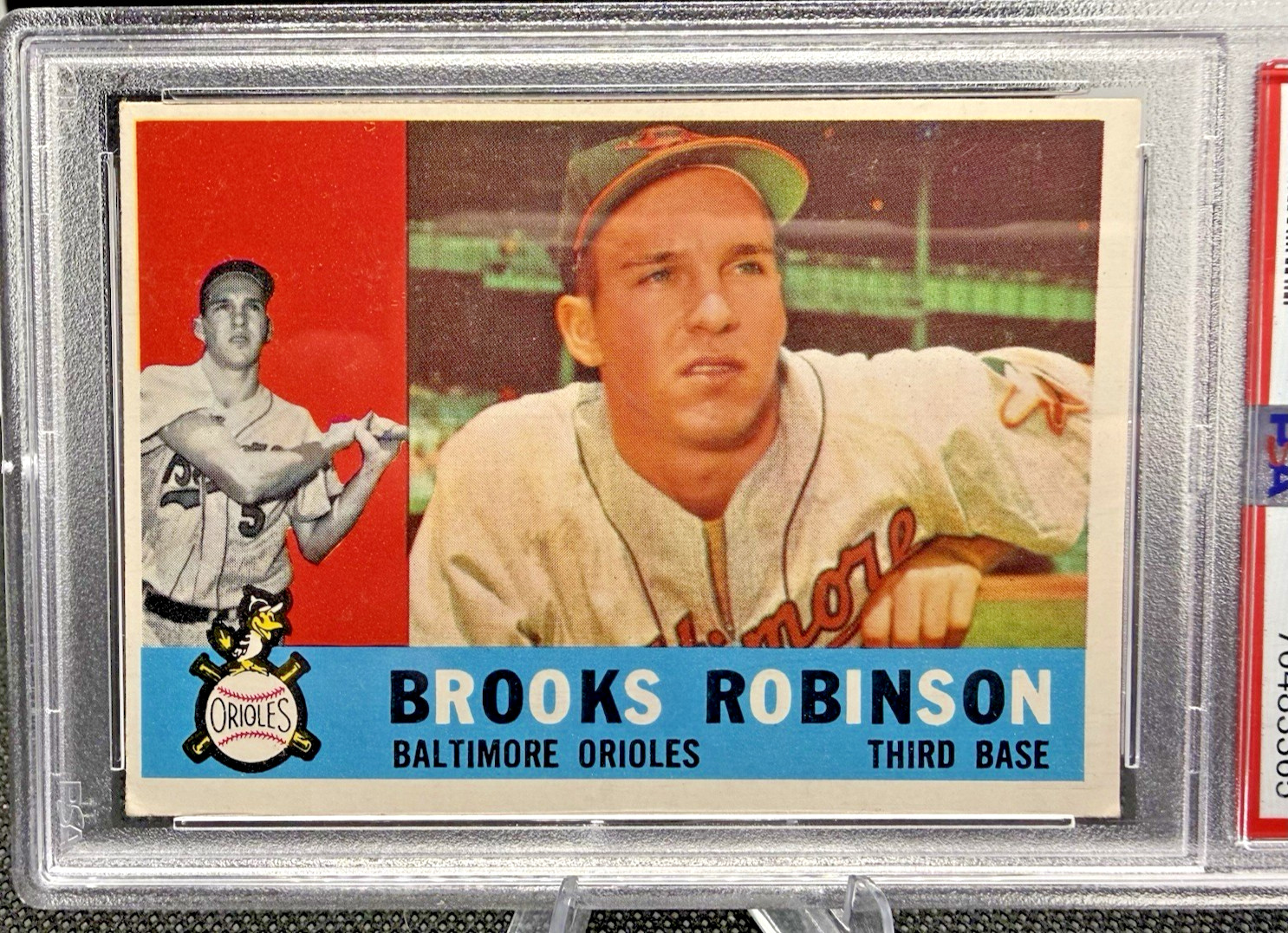 1960 Topps Brooks Robinson #28 PSA 5 Ex Baltimore Orioles HOF Vintage Baseball view 2