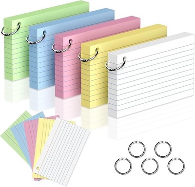 250 Count 3 x 5 Inch Colored Index Cards