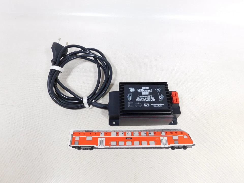 ROCO H0 Ecc AC 10718 Trasformatore Trafo 230 V 40 VA Molto Buono #EI166-3