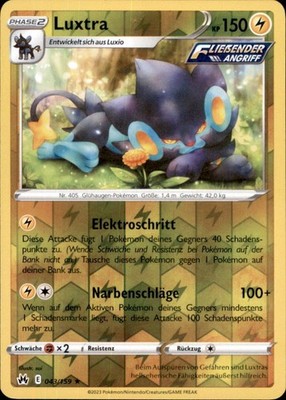 Pokemon 043/159 - Luxtra - Reverse Holo - SWSH12.5 Zenit der Könige