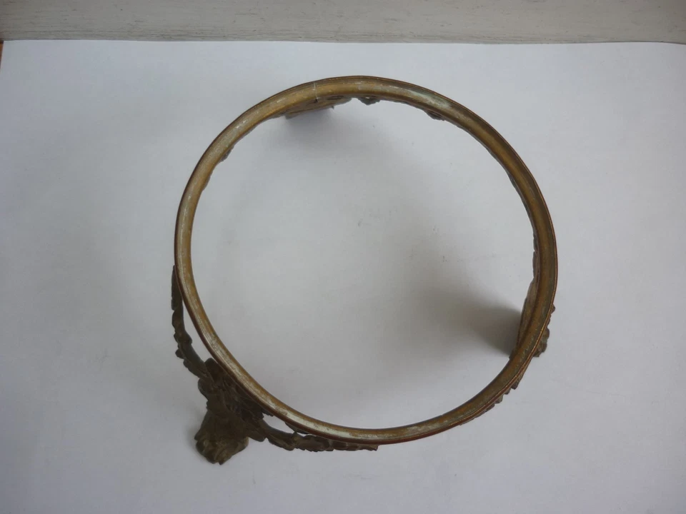 Ancien support ,pied tripode ,socle, base en bronze pour vase Chinois, coupe . - Photo 4/4