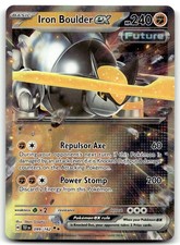 Iron Boulder ex 099/162 Double Rare Temporal Forces Pokemon Holo Near Mint
