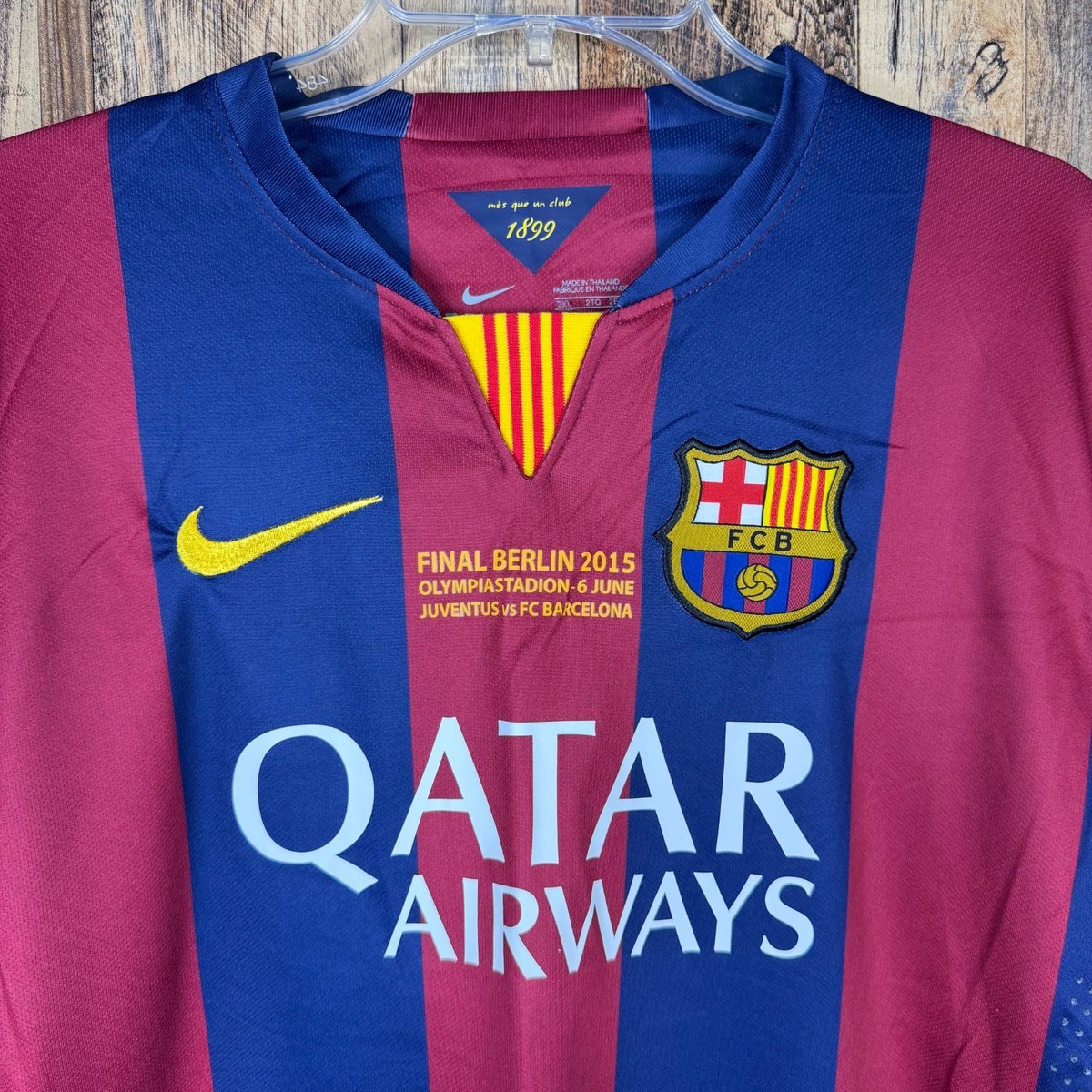 Nike FC Barcelona MESSI 2014 ユニフォーム Vintage UCL FINAL Messi Nike FC Barcelona Home Soccer Jersey