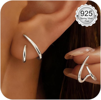 Ohrringe 925 Silber Ohrnadel Ohrstecker Damen Creolen Gold Silber | Minimalistis
