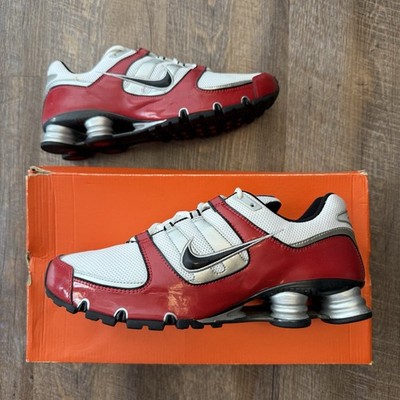 Nike Shox Remix Remix+ White Varsity Red Size 12 Sneakers w/ Box