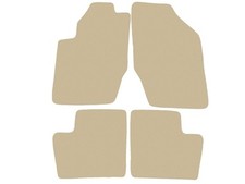 Velour Fußmatten für Citroen DS4 2011-2015, Beige x14 Rand