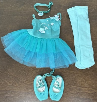 Ombre Ballet Outfit American Girl Truly Me Dance Recital Tutu Shoes Retired Set