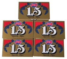 1.5 Rolling Papers, 5 Pack Bundle, 120 Paper Leaves Total