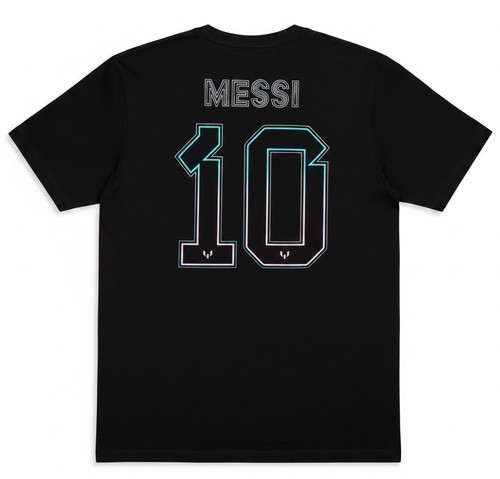 Lionel Messi Shirt Mens XL Adidas MLS Soccer Inter Miami FC 10 Black Tee