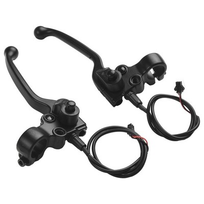 1 Pair E-bike Mechanical Brake Levers Electric Bicycle Part With Parking Button