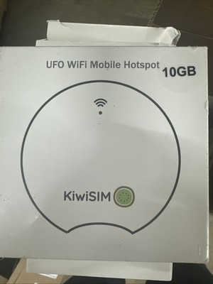 KiwiSIM UFO Mobile Hotspot with Data 10GB Portable Pocket NEW IN BOX