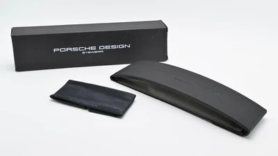 PORSCHE DESIGN Brillenetui Reading Lesebrille Luxus Schwarz Magnet Soft Flach - Bild 1 von 4