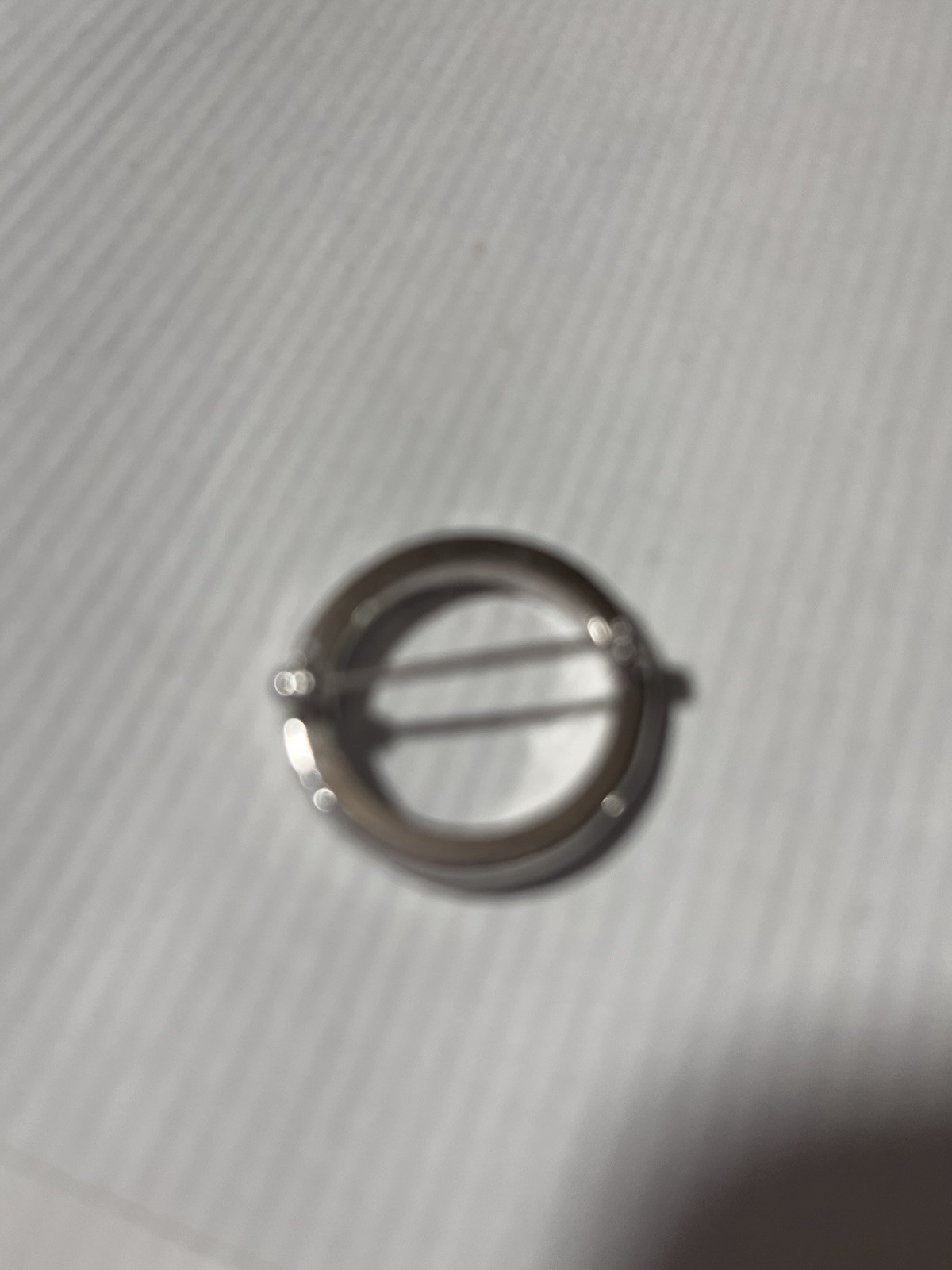 Gemstone Silvertone Brooch - image 3