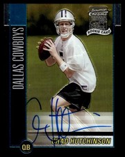 2002 Bowman Chrome Chad Hutchinson RC Auto Dallas Cowboys #224
