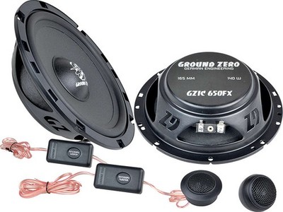 Ground Zero GZIC 650FX 16,5 cm 2-Way Component Speaker System 100 WMRS @ 4 Ohms