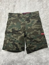 Levi Strauss  Co Youth Cargo Short, Size 5, Flex/stretch Waist, Blue Camo, New