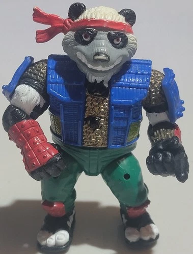 Vintage TMNT Panda Khan 5" 1990 Action Figure Teenage Mutant Ninja Turtles