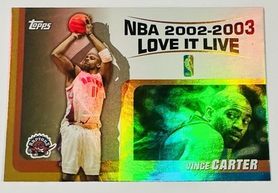 2003-04 Topps Love It Live Vince Carter #LL-VC Foil Toronto Raptors