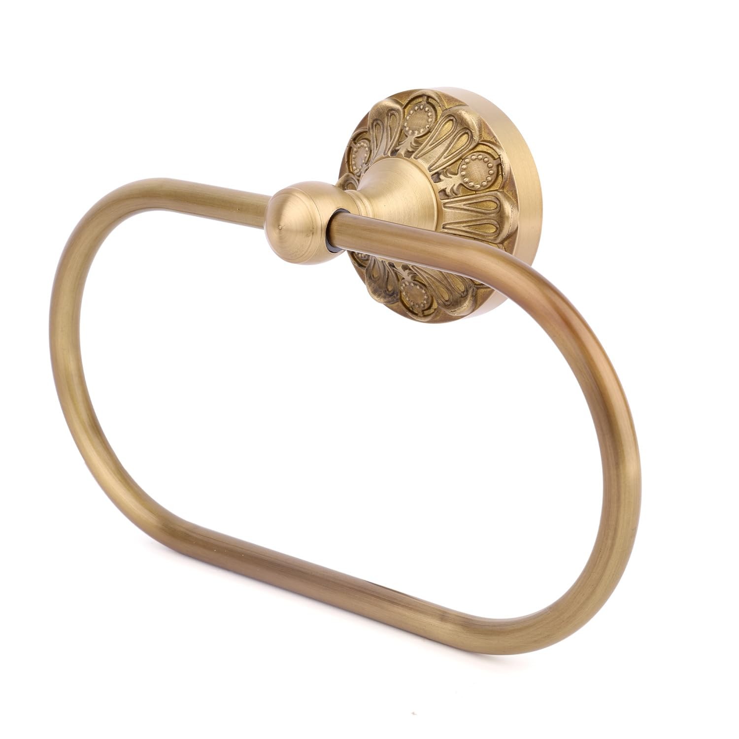 Rack Holder, Oval Brass Hand Towel Ring Wall Mounted Bath...