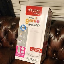 Playtex Baby Diaper Genie Expressions Diaper Pail Odor Lock Holds 50 Diapers