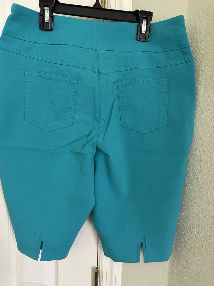 Pantalones cortos elásticos turquesa Alia 12P #706 Foto 2 de 4