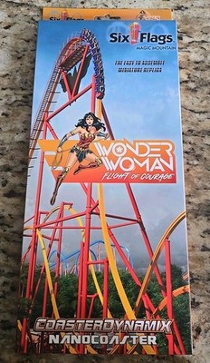 Six Flags Magic Mountain - WONDER WOMAN Nanocoaster NEW!