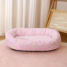 Floral All Season Dog Bed for French Bulldog Chihuahua Soft Cat Bed for Dogs Sle