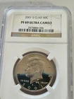 2001 S Half Dollars Kennedy NGC PF-69 ULTRA CAMEO