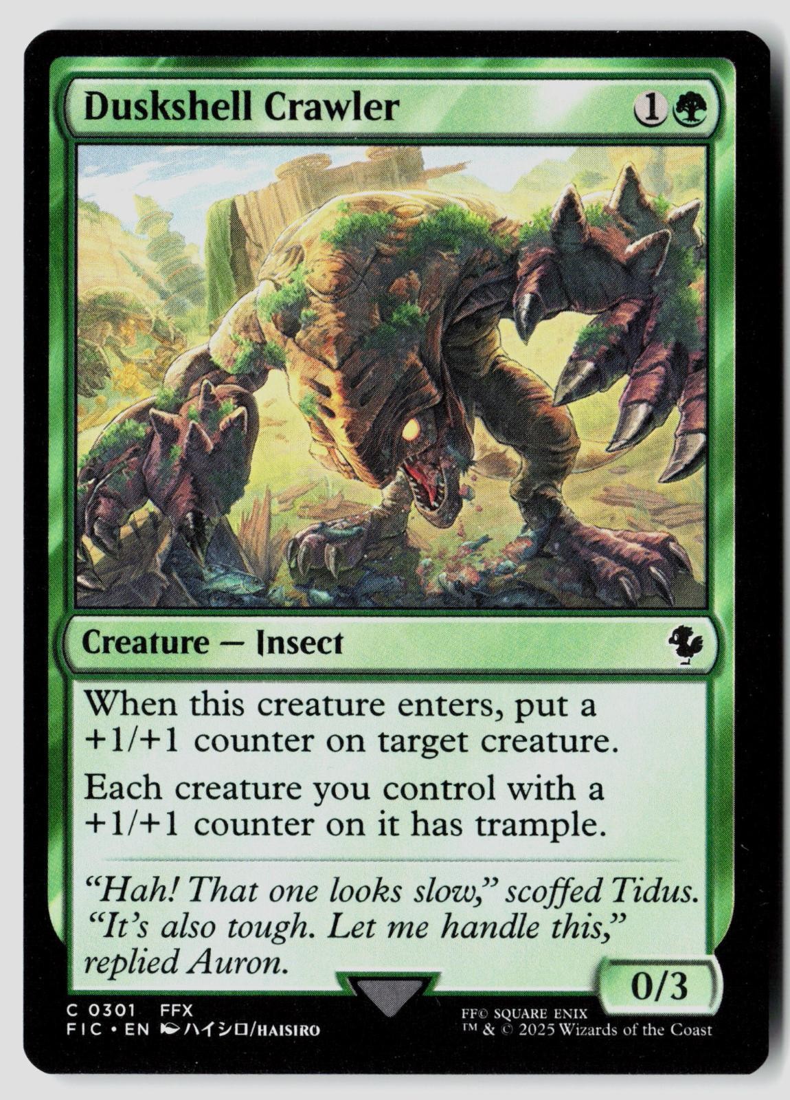 Duskshell Crawler 301 Common Commander: FINAL FANTASY Magic: The Gathering NM
