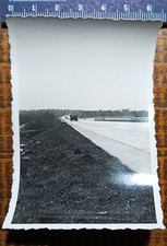 Foto Reichsautobahn Wilsdruff - Dresden Wehrmacht Halbkettenfahrzeug Sd.Kfz. 7