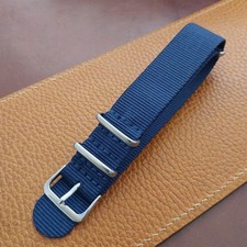 20mm Blue Nylon Military Watch Strap