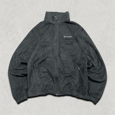 Columbia Fleece Mens Large Full Zip Outdoor Gorpcore Jacket, Black