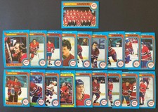 Montreal Canadiens 1979-80 Topps Team Set (19 Cards) - Ken Dryden Guy Lafleur