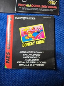 Nintendo Gameboy Advance NES Classics Donkey Kong 100% Complete In Box