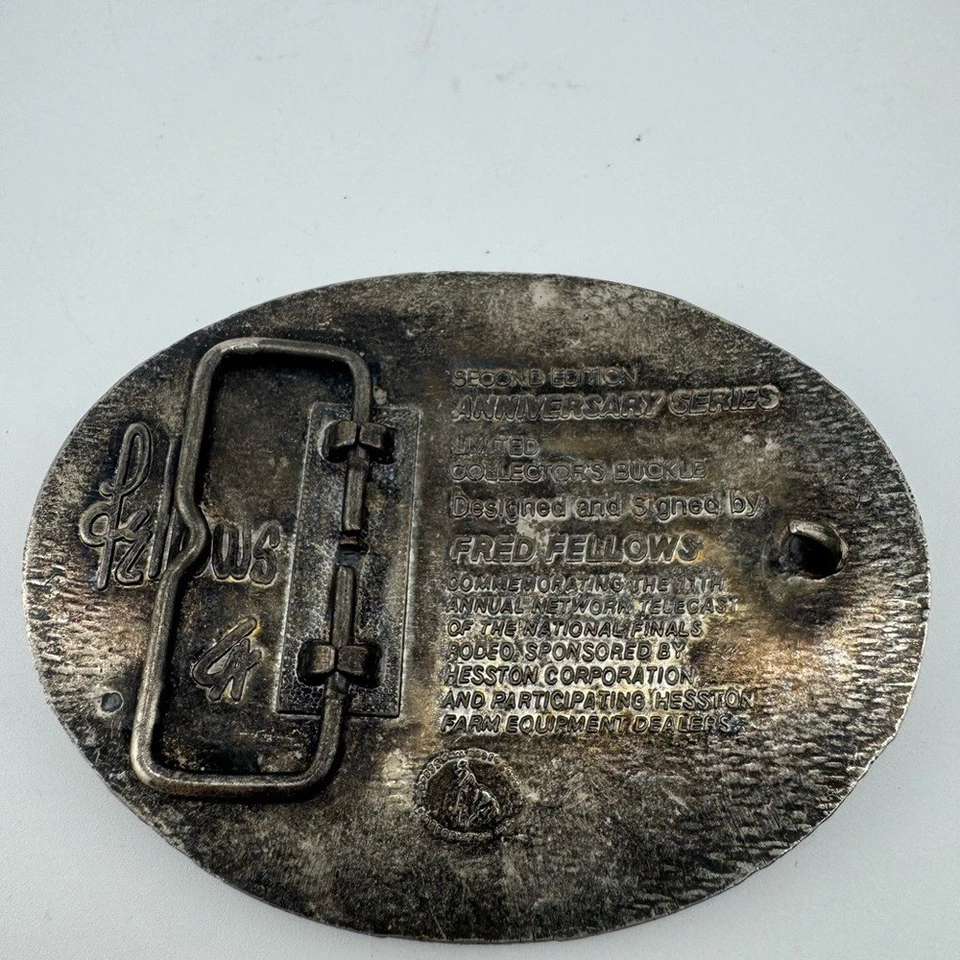 Hebilla de cinturón de rodeo de las Finales Nacionales de Hesston Foto 4 de 4