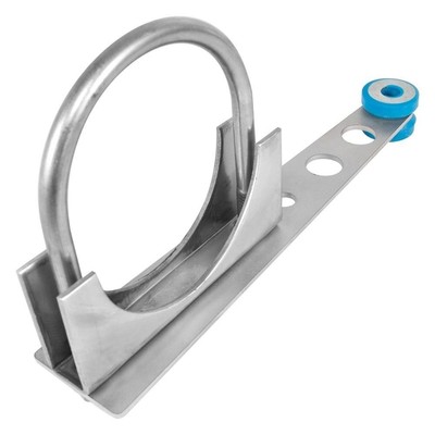Stainless Works TH3SC Clamp-On Trick Exhaust Hanger w Saddle Clamp 3'' D